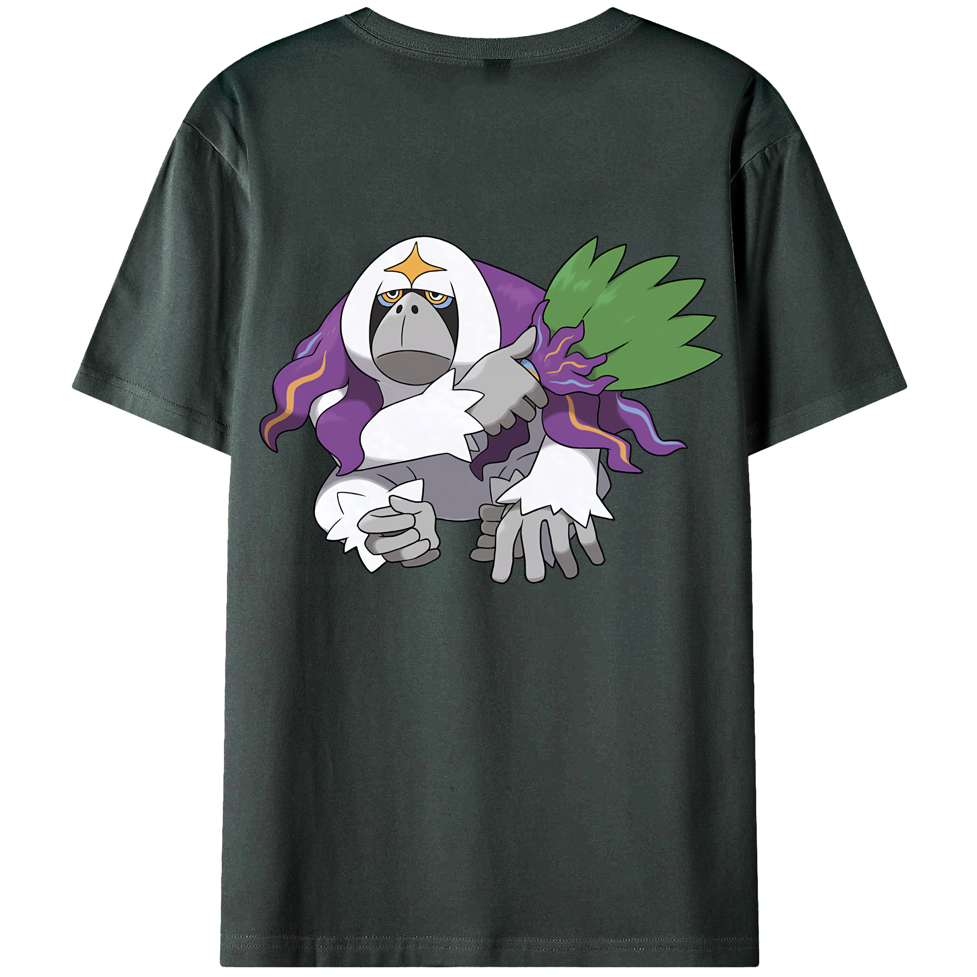 （画像用） ポケットモンスター Pokémon 綿100％ メンズ半袖Tシャツ（バックプリント） 通気性